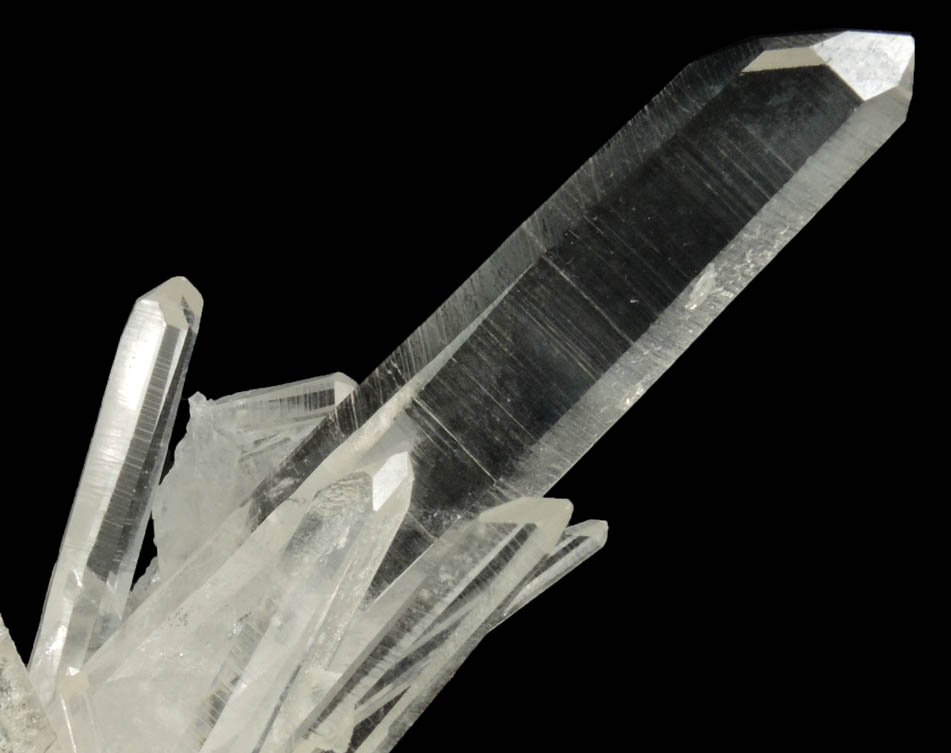 Quartz from Wegner Mines, Collier Creek, 4.4 km south of Mount Ida, Montgomery County, Arkansas