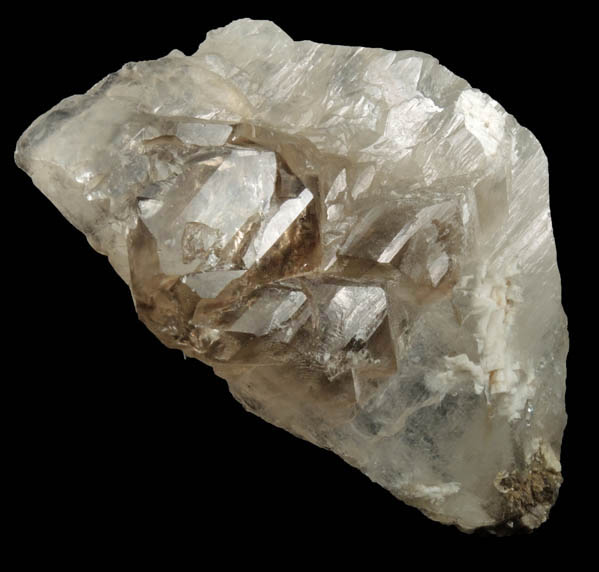 Quartz with Smoky Quartz from Havey Quarry, Poland, Androscoggin County, Maine