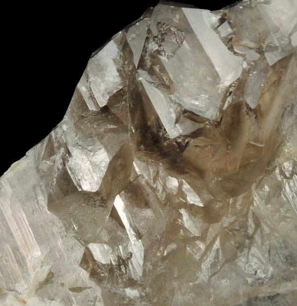 Quartz with Smoky Quartz from Havey Quarry, Poland, Androscoggin County, Maine