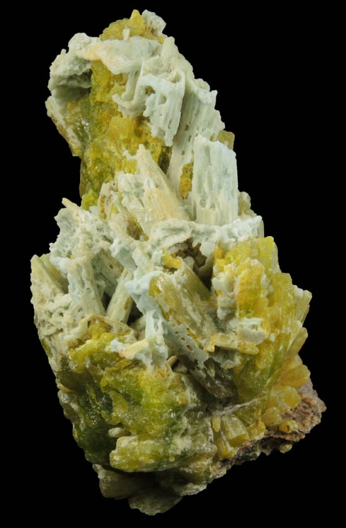 Pyromorphite with Plumbogummite from Laohu Hill, Guilin, Guangxi, China