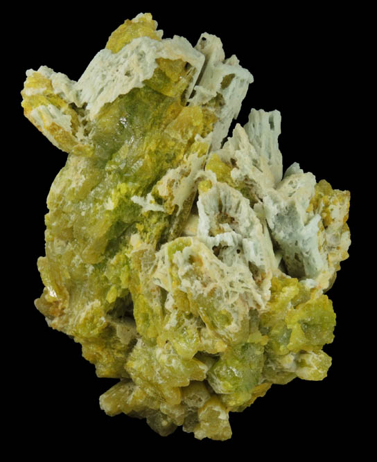 Pyromorphite with Plumbogummite from Laohu Hill, Guilin, Guangxi, China