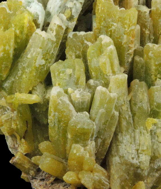 Pyromorphite with Plumbogummite from Laohu Hill, Guilin, Guangxi, China