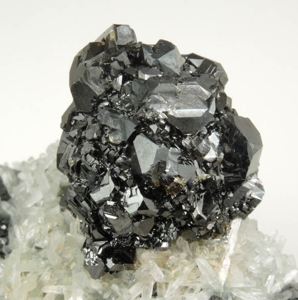 Sphalerite on Quartz from Madan District, Rhodope Mountains, Bulgaria