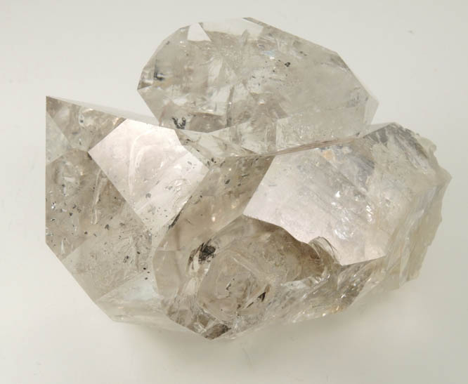 Quartz var. Herkimer Diamonds with large moveable bubble in fluid-filled cavity (Enhydro) from Ace of Diamonds Mine, Middleville, Herkimer County, New York