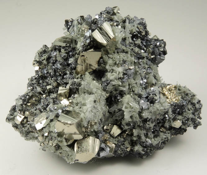 Pyrite, Quartz, Sphalerite, Galena from Madan District, Rhodope Mountains, Bulgaria