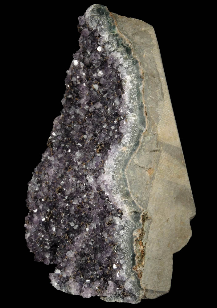 Quartz var. Amethyst Quartz from Catalan Agate-Amethyst District, Southern Paran Basalt Basin, Artigas, Uruguay