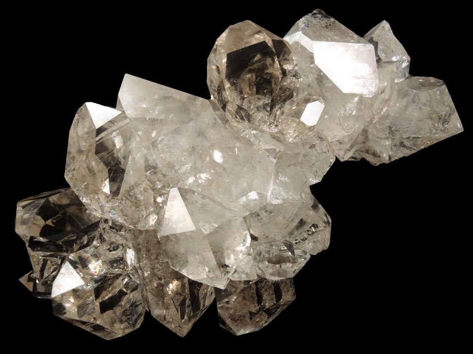 Quartz var. Herkimer Diamonds from Herkimer Diamond Development Mine, Middleville, Herkimer County, New York