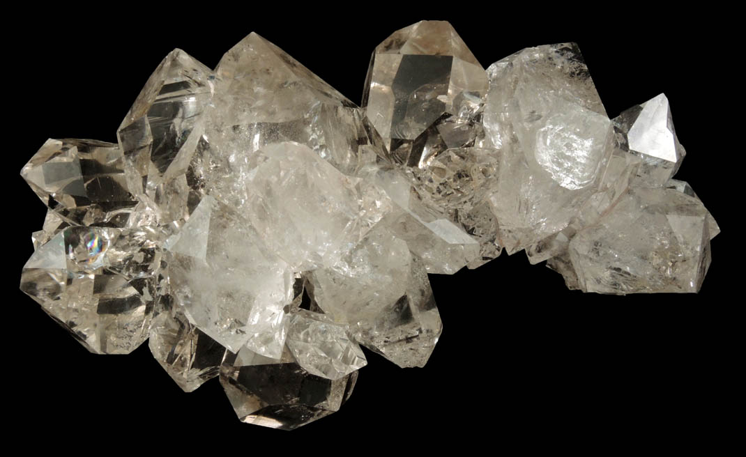 Quartz var. Herkimer Diamonds from Herkimer Diamond Development Mine, Middleville, Herkimer County, New York