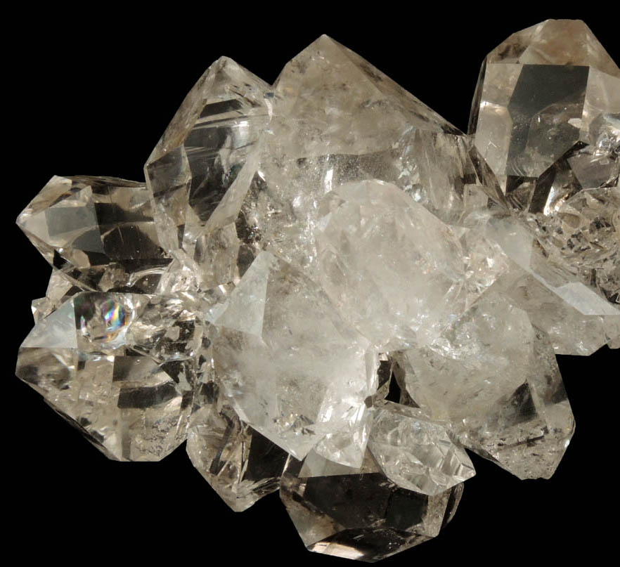 Quartz var. Herkimer Diamonds from Herkimer Diamond Development Mine, Middleville, Herkimer County, New York