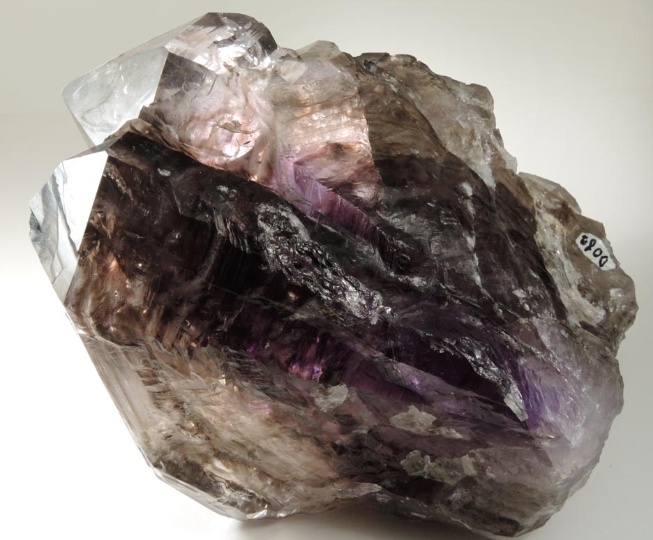 Quartz var. Smoky-Amethyst Quartz from Intergalactic Pit, Deer Hill, Stowe, Oxford County, Maine