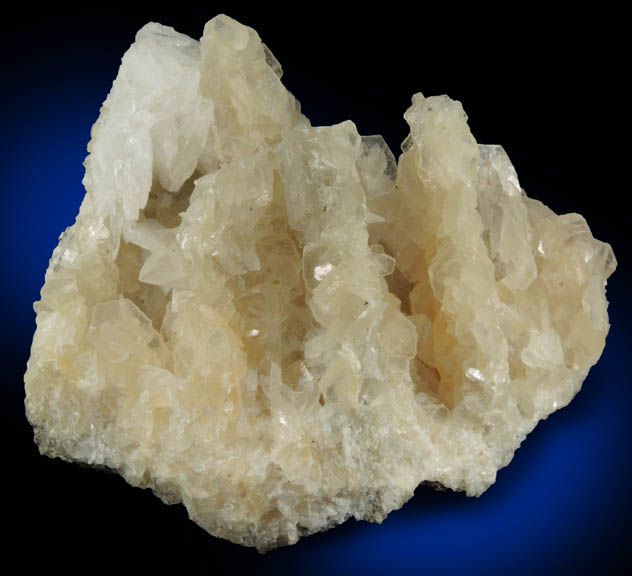 Colemanite on Calcite from Kramer Deposit, Boron, Kern County, California