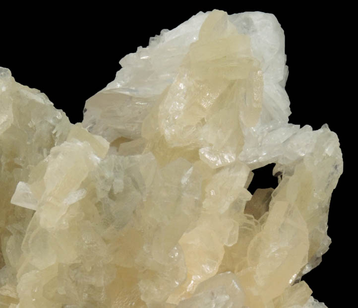 Colemanite on Calcite from Kramer Deposit, Boron, Kern County, California