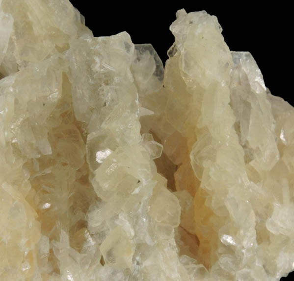 Colemanite on Calcite from Kramer Deposit, Boron, Kern County, California