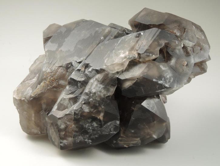Quartz var. Smoky Quartz (Dauphin Law Twins) from Black Cap Mountain, east of North Conway, Carroll County, New Hampshire