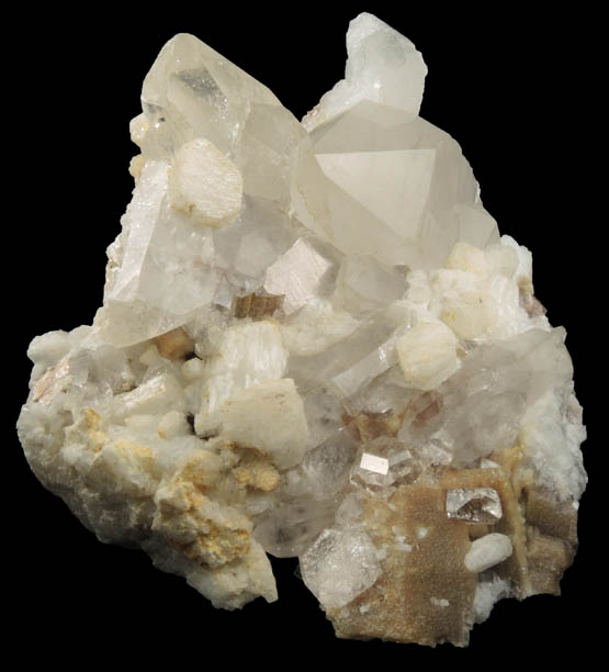 Hydroxylherderite, Quartz, Topaz, Muscovite from Skardu Road, Baltistan, Gilgit-Baltistan, Pakistan