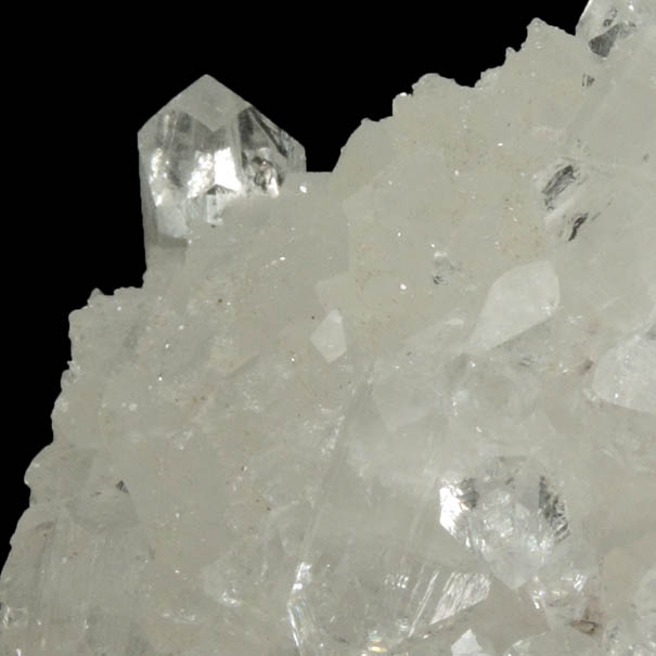 Apophyllite on Quartz over Calcite from Jalgaon, Maharashtra, India