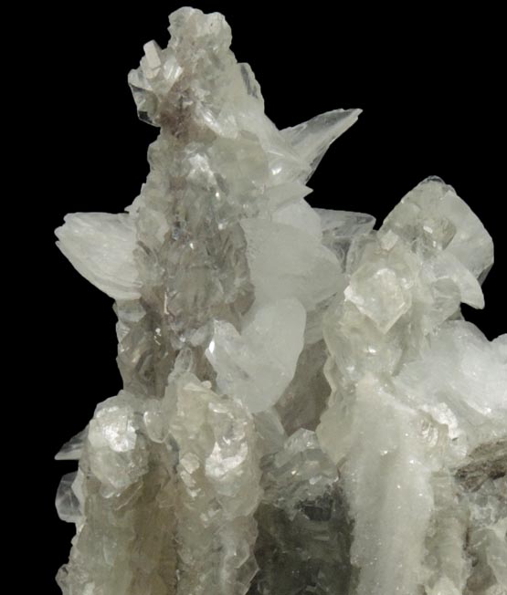 Colemanite on Calcite from Kramer Deposit, Boron, Kern County, California