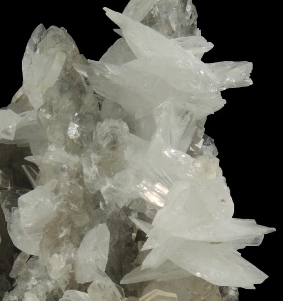 Colemanite on Calcite from Kramer Deposit, Boron, Kern County, California