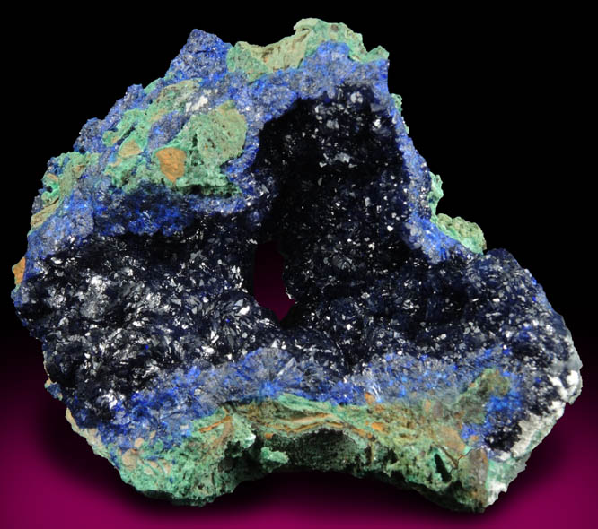 Azurite and Malachite from Liufengshan Mine, Guichi, Chizhou, Anhui, China