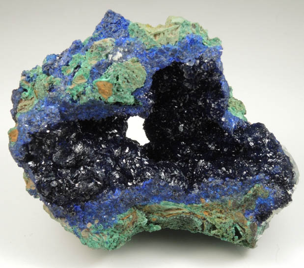 Azurite and Malachite from Liufengshan Mine, Guichi, Chizhou, Anhui, China