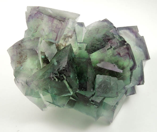 Fluorite (zoned crystals) from Okorusu Mine, 46.5 km north of Otjiwarongo, Otjozondjupa, Namibia