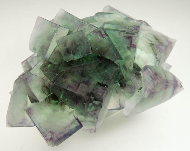 Fluorite (zoned crystals) from Okorusu Mine, 46.5 km north of Otjiwarongo, Otjozondjupa, Namibia