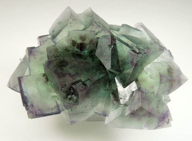 Fluorite (zoned crystals) from Okorusu Mine, 46.5 km north of Otjiwarongo, Otjozondjupa, Namibia