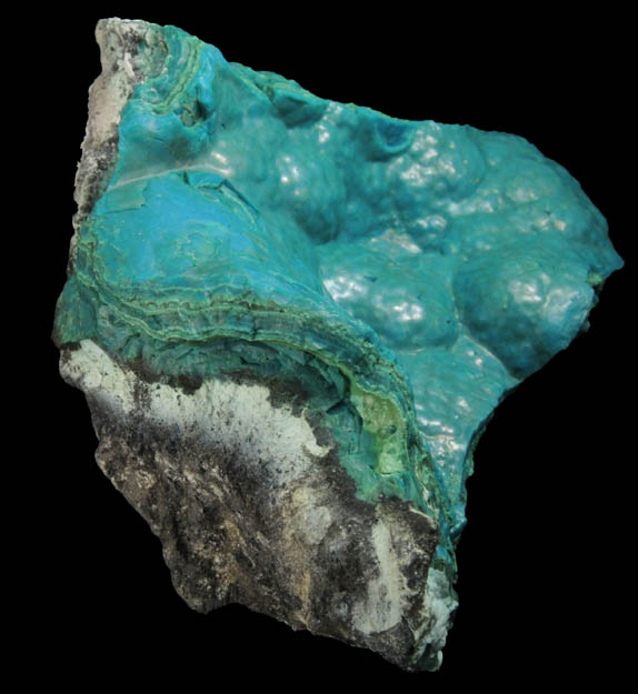 Chrysocolla from Mashamba West Mine, 13 km west of Kolwezi, Katanga Copperbelt, Lualaba Province, Democratic Republic of the Congo