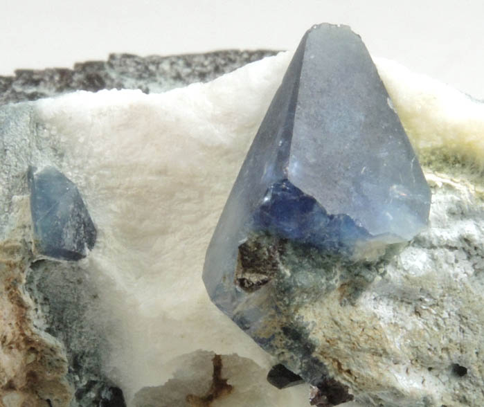 Benitoite and Neptunite in Natrolite from Benitoite Gem Mine, New Idria District, San Benito County, California (Type Locality for Benitoite)