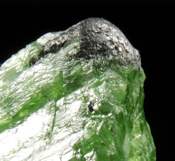 Forsterite var. Peridot with Magnetite from Suppat, Kohistan District, North-West Frontier Province, Pakistan