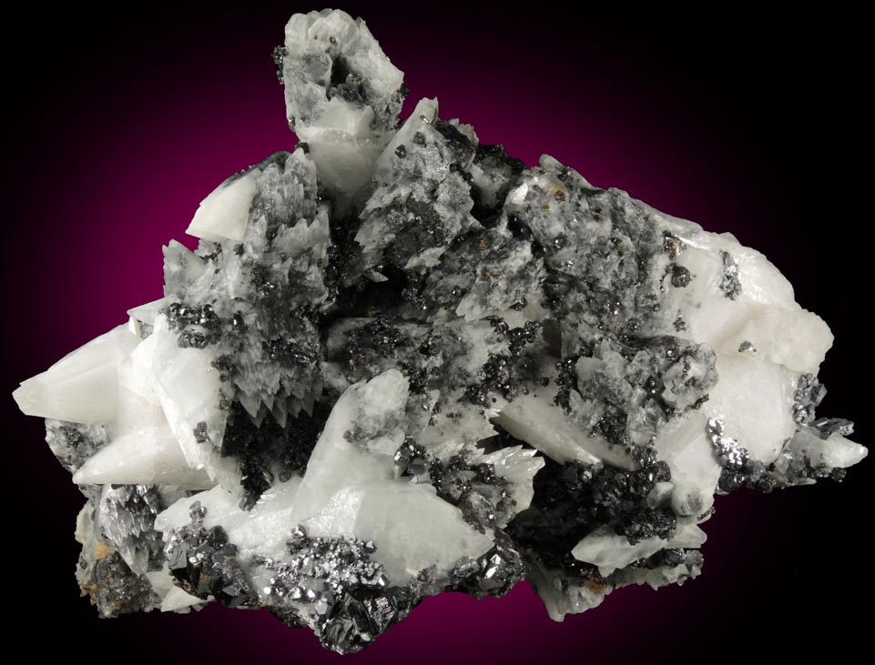 Calcite with Sphalerite, Galena, Pyrite from Santa Eulalia District, Aquiles Serdn, Chihuahua, Mexico