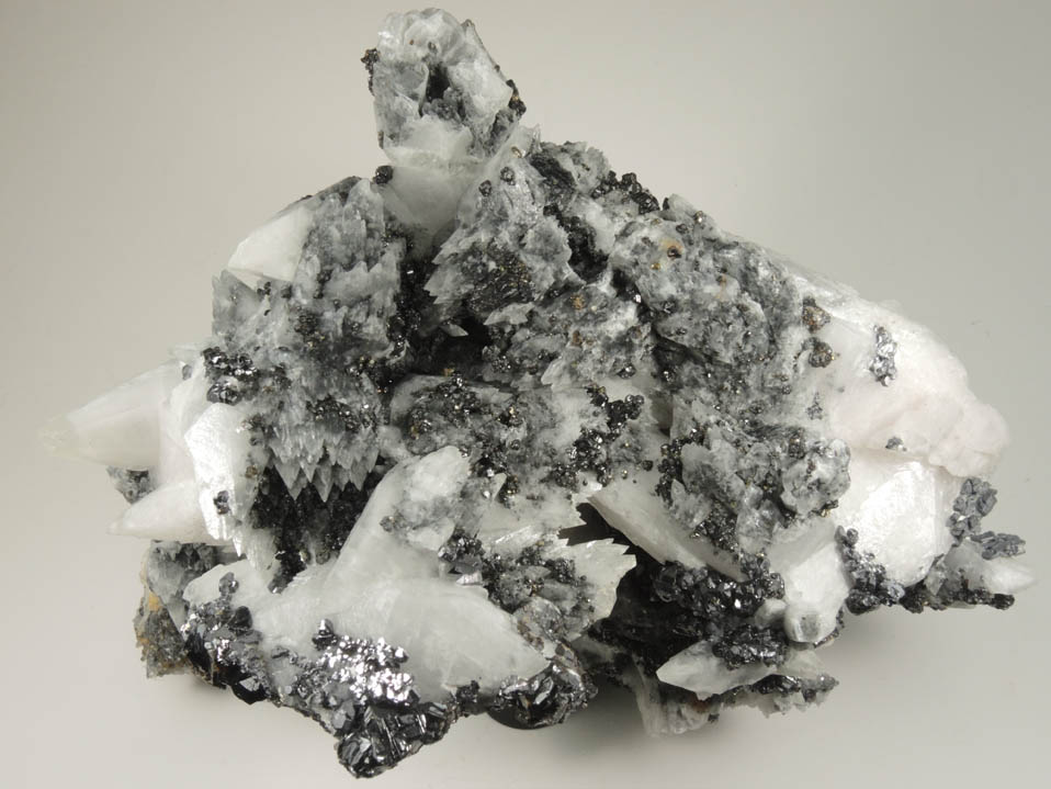 Calcite with Sphalerite, Galena, Pyrite from Santa Eulalia District, Aquiles Serdn, Chihuahua, Mexico