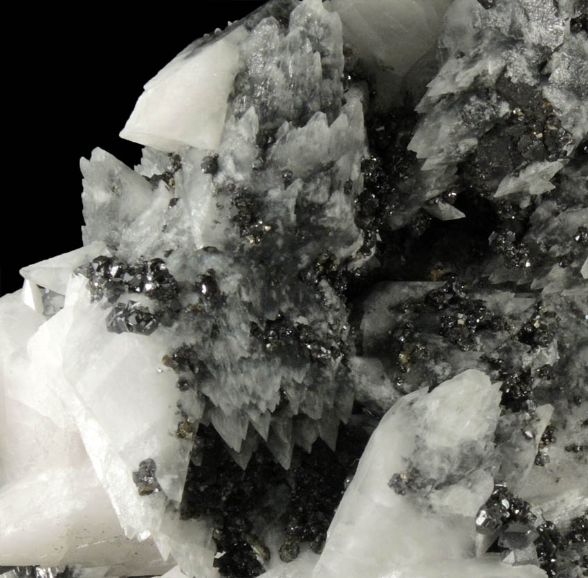 Calcite with Sphalerite, Galena, Pyrite from Santa Eulalia District, Aquiles Serdn, Chihuahua, Mexico