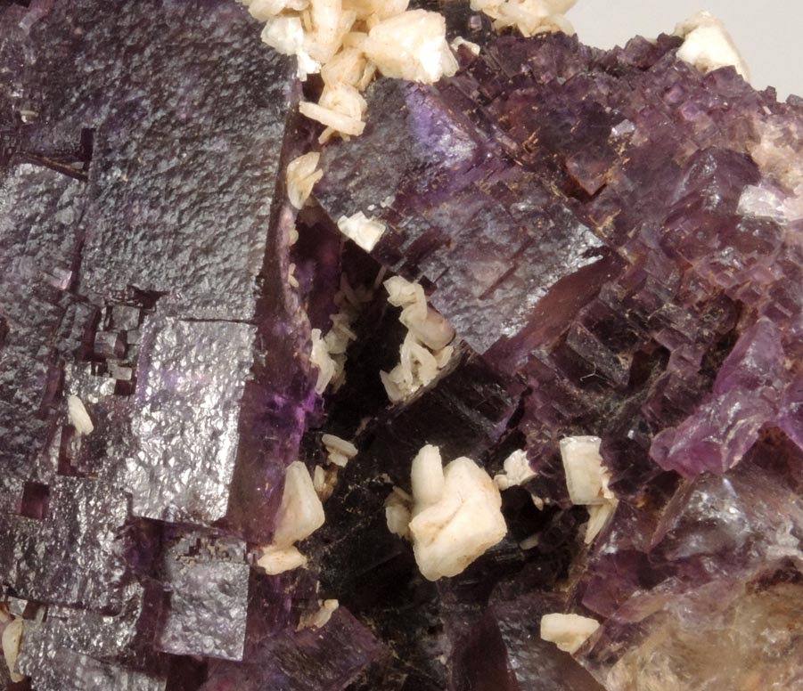 Fluorite with Barite from Rosiclare District, Hardin County, Illinois