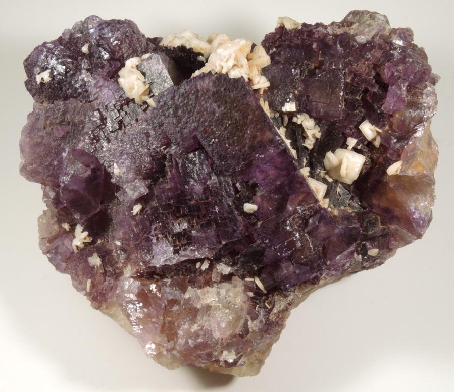 Fluorite with Barite from Rosiclare District, Hardin County, Illinois