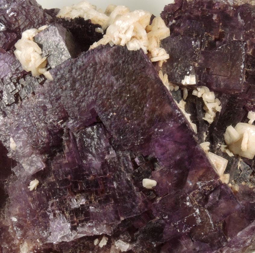 Fluorite with Barite from Rosiclare District, Hardin County, Illinois