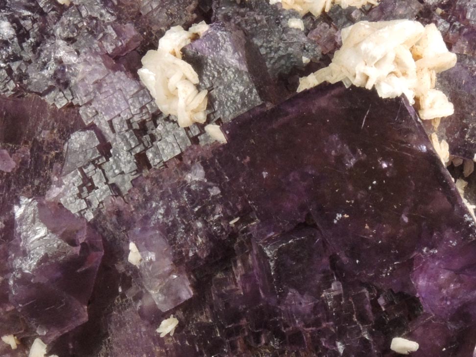 Fluorite with Barite from Rosiclare District, Hardin County, Illinois