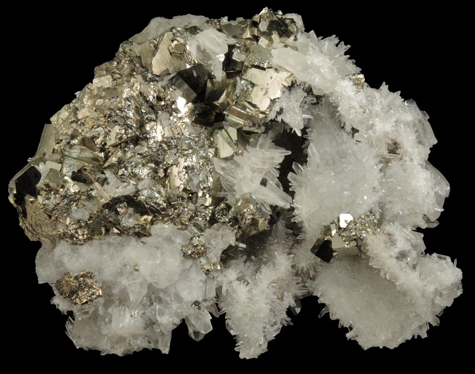 Pyrite, Quartz, Sphalerite from Casapalca District, Huarochiri Province, Lima Department, Peru