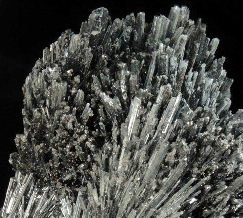 Stibnite (fan-shaped aggregates) from Herja Mine (Kisbanya), Baia Mare, Maramures, Romania