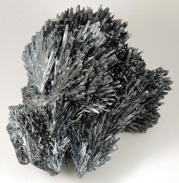 Stibnite (fan-shaped aggregates) from Herja Mine (Kisbanya), Baia Mare, Maramures, Romania