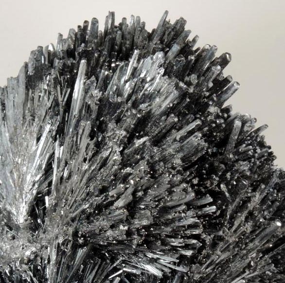 Stibnite (fan-shaped aggregates) from Herja Mine (Kisbanya), Baia Mare, Maramures, Romania