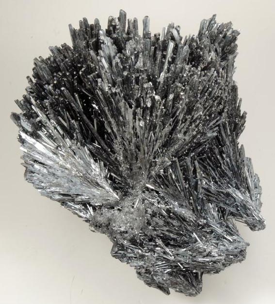 Stibnite (fan-shaped aggregates) from Herja Mine (Kisbanya), Baia Mare, Maramures, Romania