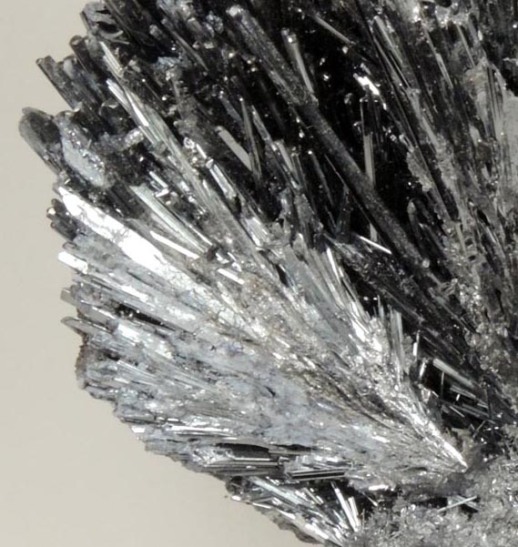 Stibnite (fan-shaped aggregates) from Herja Mine (Kisbanya), Baia Mare, Maramures, Romania