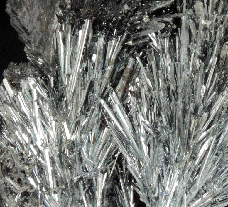 Stibnite (fan-shaped aggregates) from Herja Mine (Kisbanya), Baia Mare, Maramures, Romania