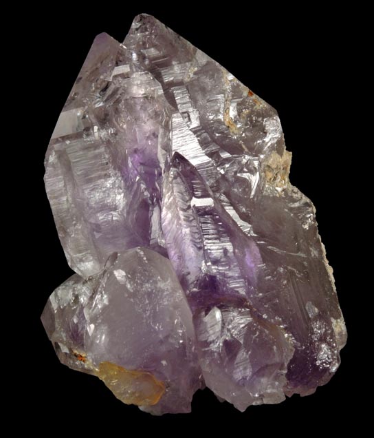 Quartz var. Amethyst from Intergalactic Pit, Deer Hill, Stowe, Oxford County, Maine