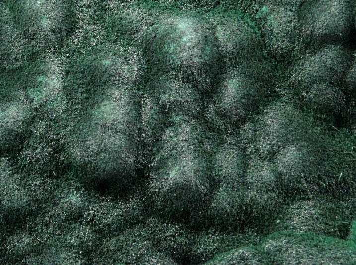 Malachite from Kolwezi Mining District, 240 km WNW of Lubumbashi, Katanga Copperbelt, Lualaba Province, Democratic Republic of the Congo
