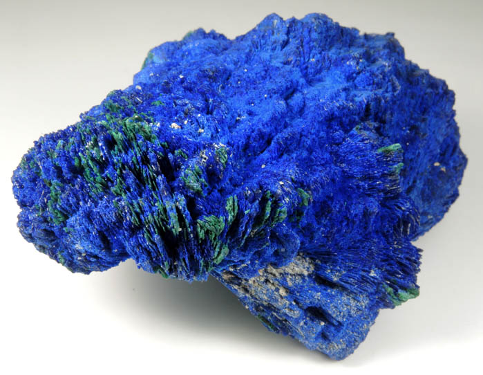 Azurite with minor Malachite alteration from Bisbee, Warren District, Cochise County, Arizona