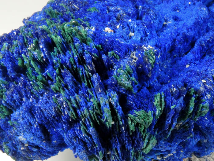 Azurite with minor Malachite alteration from Bisbee, Warren District, Cochise County, Arizona