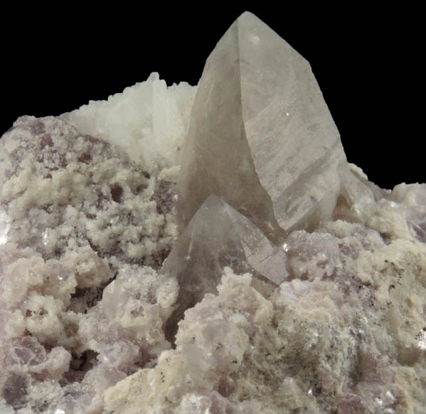 Lepidolite and Smoky Quartz from Havey Quarry, Poland, Androscoggin County, Maine