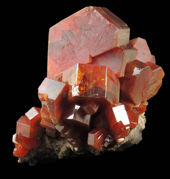 Vanadinite from Mibladen, Haute Moulouya Basin, Zeida-Aouli-Mibladen belt, Midelt Province, Morocco